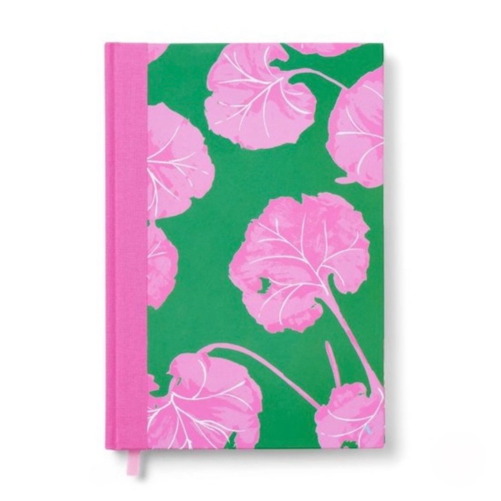 NWT Diane von Furstenberg x Target Geranium Leaf Pink/Green Lined Journal